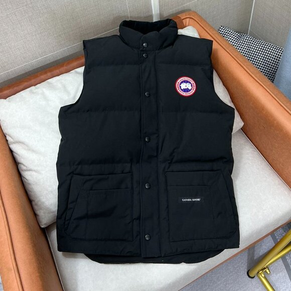Canada Goose Black Puffer Vest - Picture 1 of 7